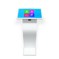 Support de sol self-service 22 pouces android intelligent interactif numérique écran tactile kiosque moniteur affichage avec caméra
