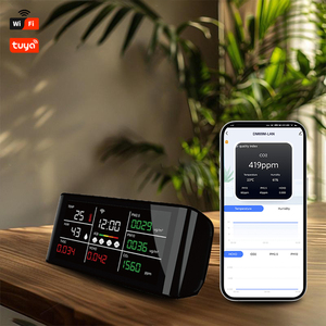 Moniteur de qualité de l'air multifonctionnel, compteur de CO2, PM2.5, PM10, HCHO, TOVC, détecteur infrarouge NDIR de température et d'humidité, garantie 1 an - Product Image 5