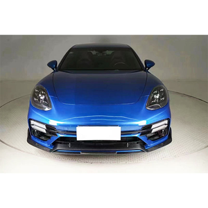 Spoiler avant en fibre de carbone pour Panamera Turbo S 2017-2023, déflecteur de pare-chocs inférieur, modification extérieure professionnelle - Product Image 2