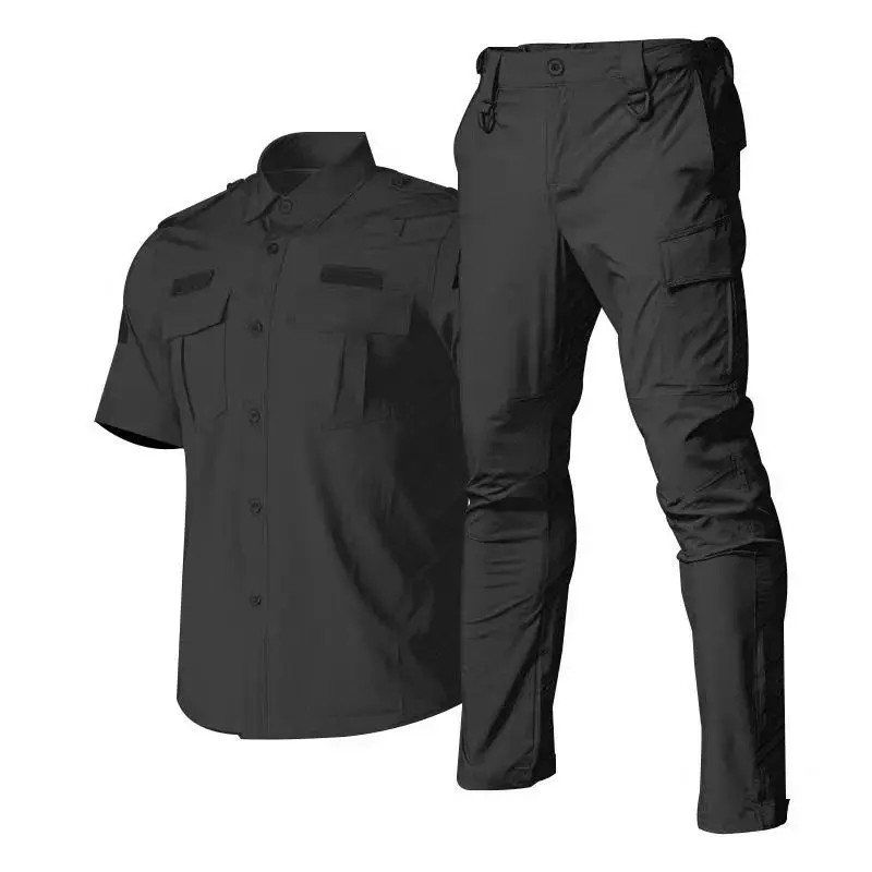 Ensembles d'uniformes personnalisés pour hommes, chemise et pantalon d'entraînement tactique, vêtements de travail de sécurité