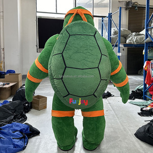 근육 거북 풍선 마스코트 의상 광고 이벤트 코스프레 오렌지 패치 성인 의상 풍선 닌자 거북이 - Product Image 3