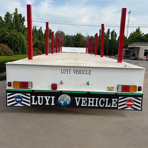Semi-<span class=keywords><strong>remorque</strong></span> surbaissée pliable 60 tonnes à 3 essieux avec montants détachables, pour le transport <span class=keywords><strong>de</strong></span> pelles excavatrices à chargement frontal, usage intensif LUYI - Product Image 1