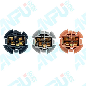 Soporte de Lámpara para Auto T20 90075-60079, Conector de Luz de Freno Trasera de Plástico Negro, Gris y Marrón para Camry, Corolla, Highlander - Product Image 4