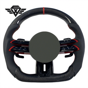 Volante de Coche de Fibra de Carbono de Nuevo Estilo para 809 W204 W205 W211 W212 W222 AMG GLE Clase A E S C C63 - Product Image 1