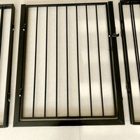 Valla de Privacidad WPC Directo de Fábrica, Paneles de Valla para Jardín Exterior, Marco de Metal Galvanizado, Valla Modular para Patio y Balcón