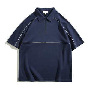 250Gsm Raglan riflessivo Unisex <span class=keywords><strong>Polo</strong></span> uomo personalizzato nero colletto bianco collo T-Shirt per gli uomini <span class=keywords><strong>Polo</strong></span> - Product Image 5