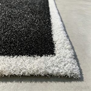 Revêtement de sol <span class=keywords><strong>synthétique</strong></span> Hyrox en PE avec lignes blanches, design personnalisé, pour piste de luge et <span class=keywords><strong>gazon</strong></span> artificiel noir - Product Image 3