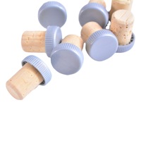 Bouchon de bouteille de vin rouge personnalisable en gros d'usine, bouchon de champagne en forme de T, bouchon de liqueur avec logo imprimable