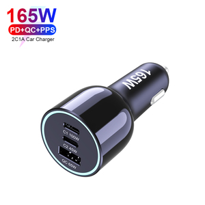BIKKON rapide 3 ports USB C Mini <span class=keywords><strong>chargeur</strong></span> de voiture PD 3.0 100W 45W 18W 5A sorties <span class=keywords><strong>prise</strong></span> de voiture Type C adaptateur pour ordinateurs portables Mobile - Product Image 1