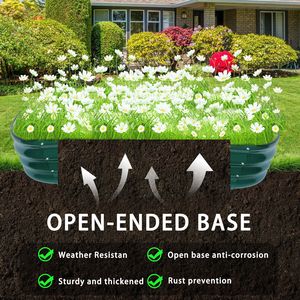 Moderno grande metallo sollevato letto da <span class=keywords><strong>giardino</strong></span> per la coltivazione di ortaggi Cross-Border vasca da fiore per la semina per la scatola di coltivazione di ortaggi - Product Image 4