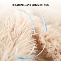 Gros fabricant doux luxe en peluche chien couverture rose gris blanc couverture pour animaux de compagnie chat chien lit