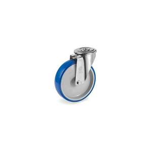 TELLURE ROTA - 617811 Roues d'injection polyuréthane, polyamide 6 centre, support pivotant avec trou de boulon type NL-largeur de roue 45 m - Product Image 1