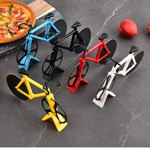 Coupe-<span class=keywords><strong>pizza</strong></span> à roue en acier inoxydable double, écologique, antiadhésif - Product Image 2