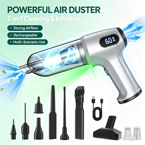 Aspiradora Inalámbrica de <span class=keywords><strong>Mano</strong></span> para Húmedo/Seco, 95000 RPM, 63000 Pa de Succión, Motor sin Escobillas, 60 Minutos de Autonomí<span class=keywords><strong>a</strong></span>, Funciona con Baterí<span class=keywords><strong>a</strong></span>, Limpiador para Auto y Hogar - Product Image 1