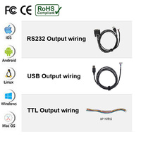COOLCODE QT970 Mini USB RS232 Interfaz para Kiosco, Torniquete, Autobús, Módulo Lector de Códigos QR 1D 2D, Escáner de Códigos de Barras QR, Producto en Stock