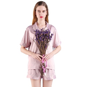 Ensemble <span class=keywords><strong>de</strong></span> pyjama <span class=keywords><strong>de</strong></span> demoiselle d'honneur Fung 3034 en satin grande taille pour femme, 80 % polyester et 20 % élasthanne, couleur <span class=keywords><strong>champagne</strong></span> argenté, coupe ajustée, respirant - Product Image 5