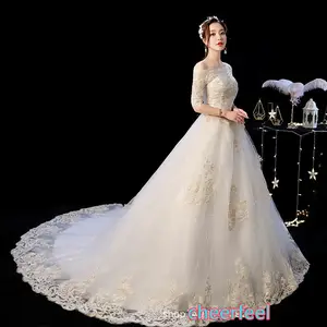 Cheerfeel vestido longo floral, de baile, para casamento, de baile, formatura, de noiva WD-241