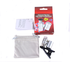 <span class=keywords><strong>60x</strong></span> LED UV Illuminé Mini <span class=keywords><strong>Microscope</strong></span> de Poche pour Téléphone Portable avec Clip (BM-MG8050) - Product Image 2