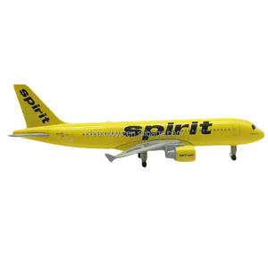 Modèle d'avion moulé sous pression 20CM Spirit Airlines A320 modèle volet avec roues modèles d'avions américains USA collecte de jouets - Product Image 3