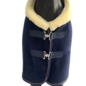 Bonne qualité Deluxe Equine Fleece personnalisé <span class=keywords><strong>hiver</strong></span> laine artificielle tapis chauds Standard cou <span class=keywords><strong>couverture</strong></span> <span class=keywords><strong>d</strong></span>'équitation - Product Image 4