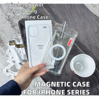Transparent magnétique sans fil charge TPU PC étui pour iphone 17 16 15 Pro Max 13 12 14 11 Plus couverture transparente étui de téléphone portable