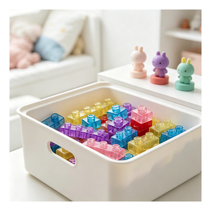 บล็อกตัวต่อแบบนุ่ม Montessori เจลลี่เสริมพัฒนาการ ของเล่น DIY ชุดก่อสร้าง TPR ปลอดภัยสำหรับเด็กอายุ 14 ปีขึ้นไป TOYSRUNNER - Product Image 5