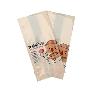 High clear plastic packaging bread Bag with both side gusset for bakery cellophane bags