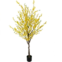 Realistiche bloemstukken Kunstmatige Forsythia bloemen Binnenplanten Kunstbloemen Bar Kantoor Huisdecoratie Accessoires Bruiloft achtergrond