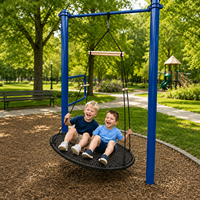 Balançoire suspendue ronde moderne Ropecube pour enfants, robuste, pour jardin, parc, aire de jeux, villa et école