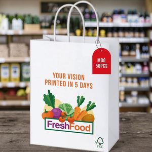 Bolsa de Compras con Impresión a Color y su Propio Logotipo, Bolsas y Cajas de Regalo de Cartón Reciclado Personalizadas de Lujo con Asa - Product Image 5