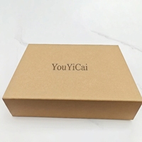 Scatola Pieghevole in Carta Kraft con Logo Personalizzato, Scatola in Cartone con Coperchio Connesso Non Stampata per Imballaggio di Calzature e Abbigliamento Digitale