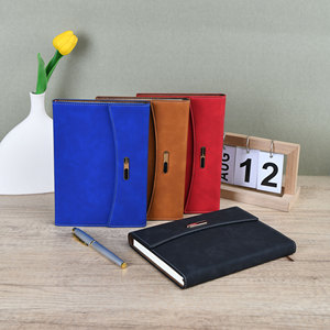 Cao cấp A5 máy tính xách tay với biểu tượng tùy chỉnh 100 sheets tri-gấp thiết kế ribbon Bookmark chủ bút từ phong cách trong hộp quà tặng - Product Image 5