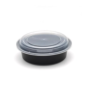 Takeaway lò vi ba 48oz vòng nhựa dùng một lần Bento thực phẩm lưu trữ Hộp Ăn Trưa bữa ăn chuẩn bị <span class=keywords><strong>container</strong></span> - Product Image 1