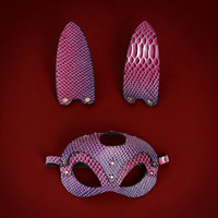 Masque pour les yeux détachable à motif crocodile pour couple SM, accessoires de jeu de rôle et de flirt, produits pour adultes pour femmes