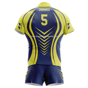 Ventes en gros de maillots de <span class=keywords><strong>rugby</strong></span> personnalisés avec logo d'équipe, nouveau design, sublimation, maillots de <span class=keywords><strong>rugby</strong></span> bleus de <span class=keywords><strong>Nouvelle</strong></span>-<span class=keywords><strong>Zélande</strong></span>, uniformes de ligue - Product Image 4