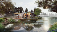 Maison d'hôtes préfabriquée entièrement assemblée Unité de chambre à coucher à configuration instantanée avec salle de bain et kitchenette pour villa arrière-cour Propriété locative