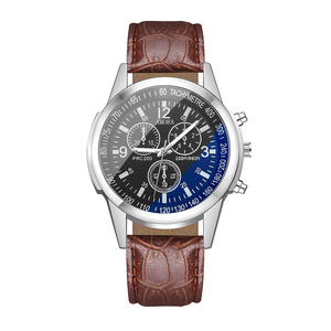 New stylish business leather strap <b>watch</b> for men quartz wristwatch for students - Product Image 3
