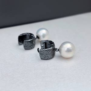 Accesorios de Plata S925 para DIY con Perlas, Bandeja Vacía para Pendientes y Cuentas Redondas de 10-15 mm para la Creación de Joyería de Moda, Hebilla para Oreja 22342 - Product Image 2