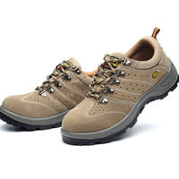 Chaussures de sécurité ESD respirantes et personnalisées à la mode, bottes de travail légères pour femmes à bout en acier et anti-écrasement et perçage