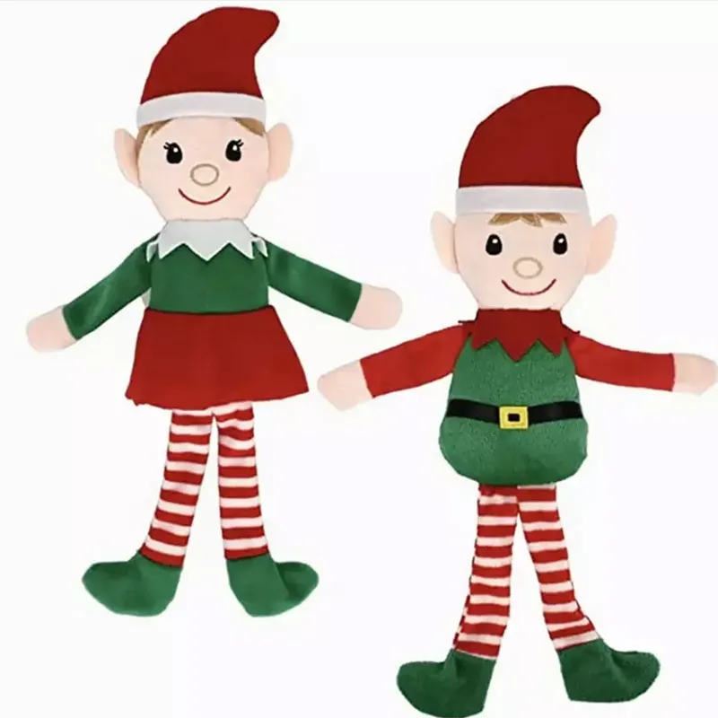 2023 Hot Sale Plush Christmas Elf Stuffed Plush Toy Girl And Boy Doll Toys For Christmas Gift Toys