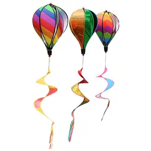 Wholesale Hot Air Balloons Ornaments Windmill Spiral Wind Spinner For Home Garden Decoration