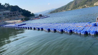 Cubes flottants durables pour la pêche en mer Dock flottant rond en HDPE pour la construction de maisons en conteneurs