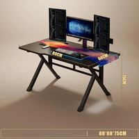 Table de Bureau de Direction, Meuble de Bureau à Domicile Moderne Personnalisé de Luxe, Bureau d'Étude Informatique et de Jeu, Haute Qualité, Vente Chaude