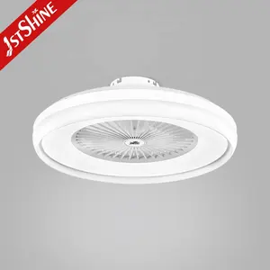 1stshine LED ceiling fan dimmable LED light smart control APP 7 acrylic blades ceiling mounted fan