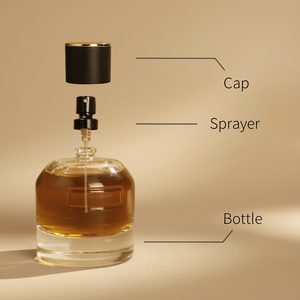 Diseño Especial, Botella de Perfume Vacía de Cristal Transparente de 30ml 50ml 80ml 100ml, Tapa con Borde Dorado Blanco/Negro, Serigrafía y Calcomanía - Product Image 3