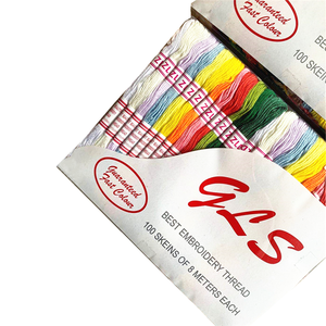 Fil <span class=keywords><strong>à</strong></span> broder en <span class=keywords><strong>coton</strong></span> recyclé polyester fantaisie pour bricolage, vente en gros, fils <span class=keywords><strong>à</strong></span> broder pour point de croix - Product Image 4