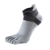 Chaussettes légères No Show Toe pour hommes et femmes Chaussettes de course athlétiques respirantes Chaussettes à cinq doigts