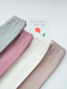 <span class=keywords><strong>Leggings</strong></span> in Cotone Puro Stampati con Rivestimento in PU, Stile Sottile Primaverile e Autunnale, Bianchi, a Tre Quarti, per Bambine e Bambini Piccoli - Product Image 3