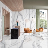 Carreaux de sol en céramique 750x1500 pour villas et salles de bain, carreaux grand format antidérapants à motifs avec finition effet pierre luxueuse