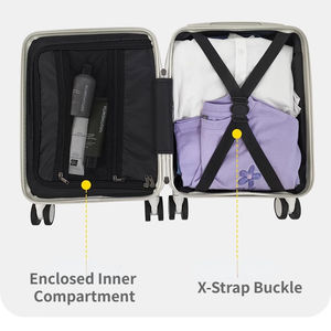 Sac à roulettes 16 pouces avec logo personnalisé Bagages Style dessin animé moderne ABS + PC Sacs de voyage avec roulette rotative muette - Product Image 5